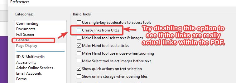 how to make hyperlinks work in pdf